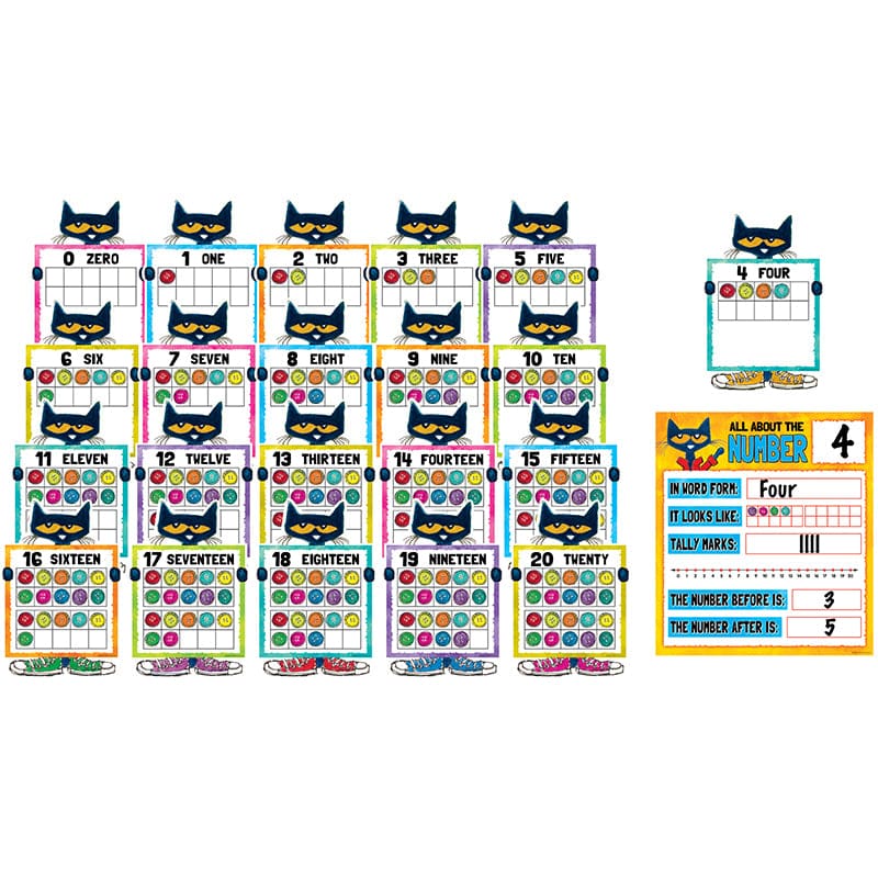 Pete The Cat Numbers To 20 Bbs (Pack of 3) - Math - Teacher Created Resources
