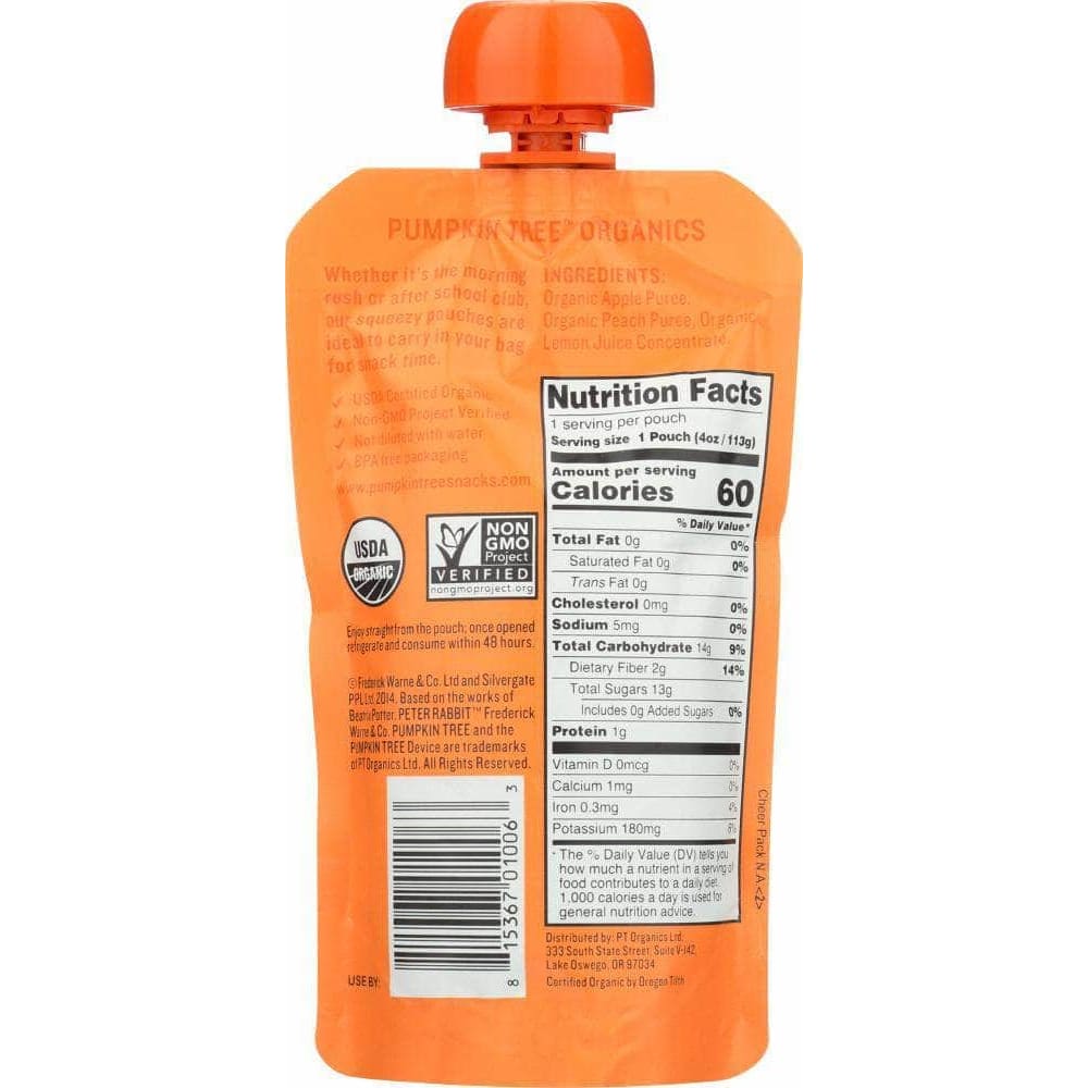 Peter Rabbit Peter Rabbit Baby Peach Apple Organic, 4 oz