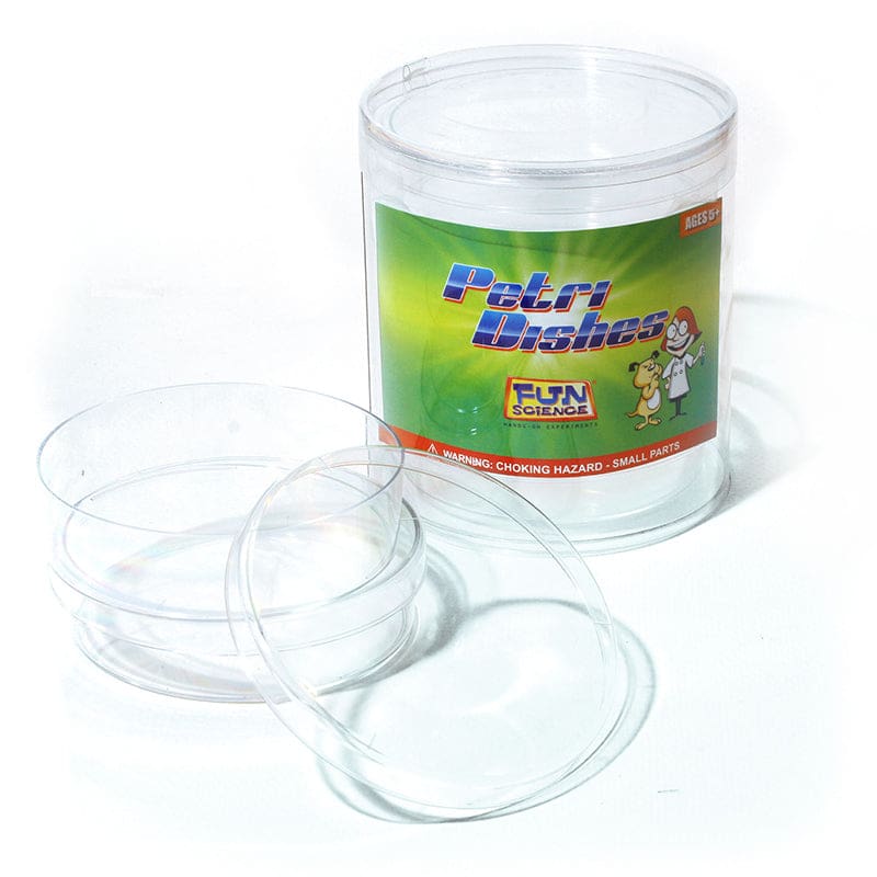 Petri Dishes Extra Deep Pack Of 4 (Pack of 6) - Lab Equipment - Fun Science