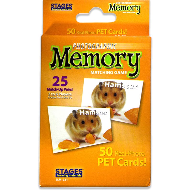 Pets Photographic Memory Matching Game (Pack of 8) - Games - Stages Learning Materials