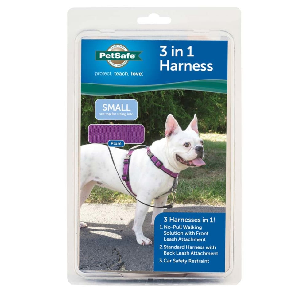 PetSafe 3in1 Dog Harness Plum Small - Pet Supplies - PetSafe