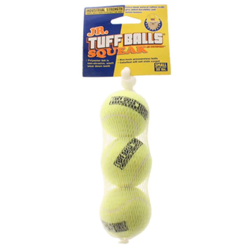 Petsport USA Jr. Tuff Ball Squeak Mesh Dog toy Assorted 3 Pack 1.8 in - Pet Supplies - Petsport