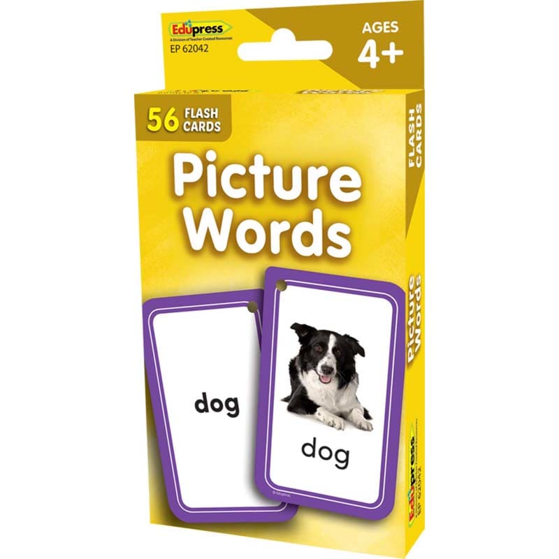 Picture Words Flash Cards (Pack of 10) - Language Skills - Teacher Created Resources