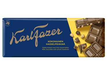 Karl Fazer Milk Chocolate with Whole Hazelnuts 7 oz (200 g) - Karl