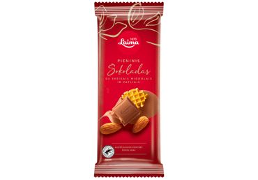 Laima Sweet Milk Chocolate with Almonds and Waffles 3.5 oz (100 g) - Laima