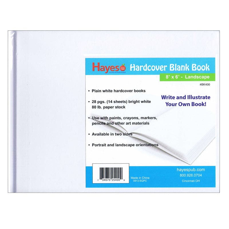 Plain White Blank Book 8W X 6H Hardcover 28 Pages 14 Sheets (Pack of 12) - Note Books & Pads - Flipside