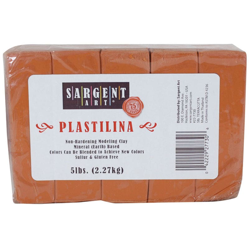 Plastilina 5 Lbs Terra Cotta (Pack of 2) - Clay & Clay Tools - Sargent Art Inc.