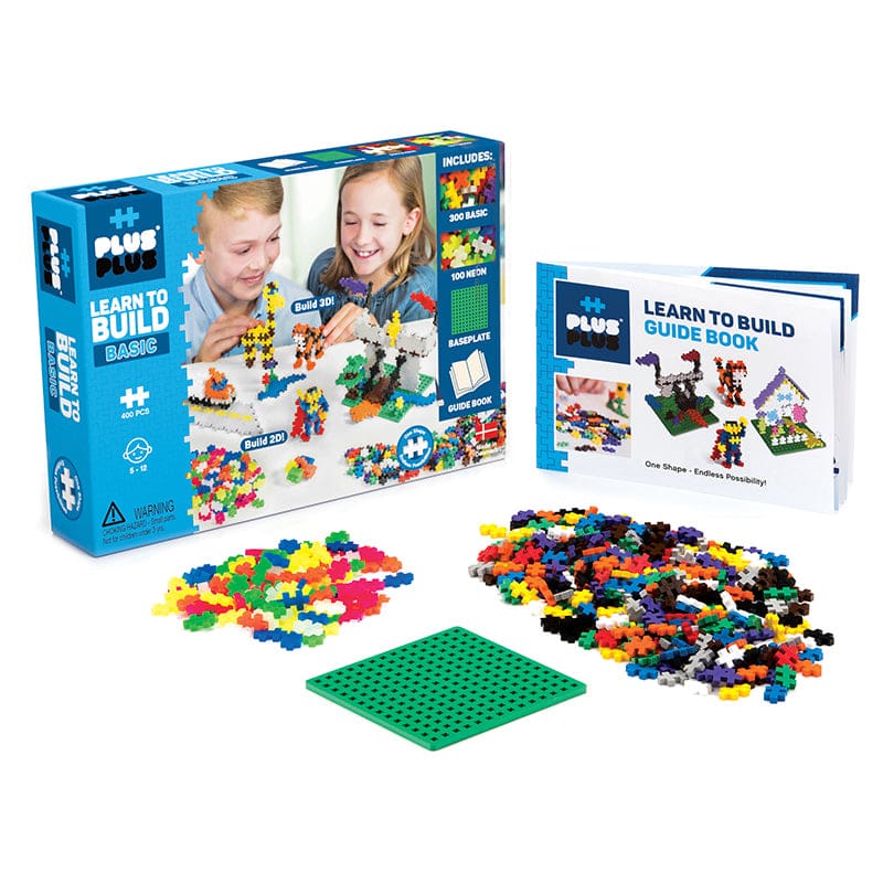 Plus Plus Learn To Build Set Basic - Blocks & Construction Play - Plus-plus Usa