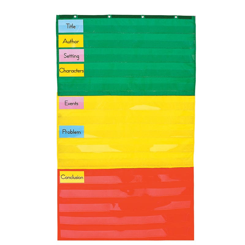 Pocket Chart Adjustable 34 X 60 - Pocket Charts - Carson Dellosa Education