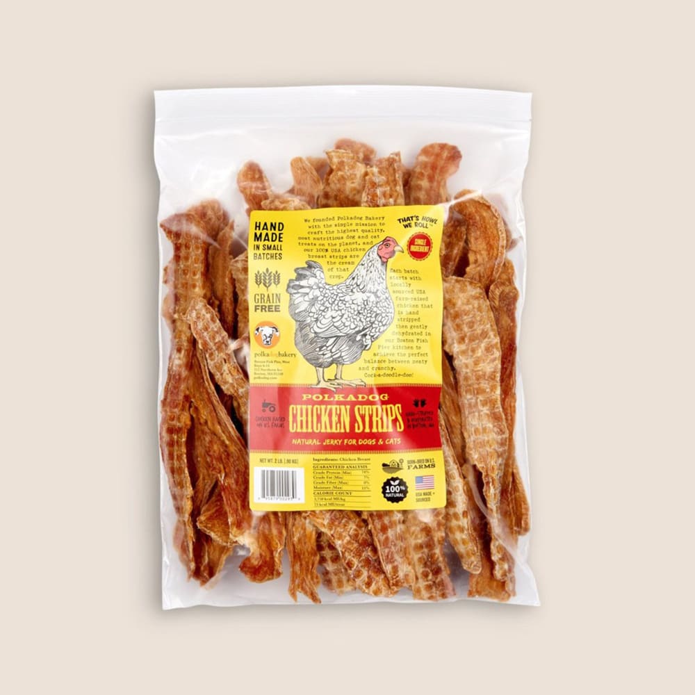Polka Dog - Chicken Jerky Strips - 2Lb - Pet Supplies - Polka