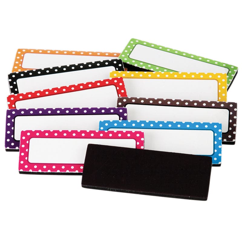 Polka Dots Magnetic Labels (Pack of 6) - Whiteboard Accessories - Teacher Created Resources