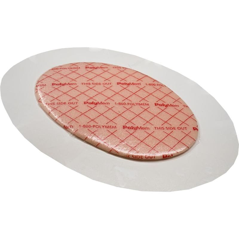 Polymem Polymem #8 Oval 6.5 X 8.2 Adhesive Box of 10 - Wound Care >> Advanced Wound Care >> Silver Dressings - Polymem
