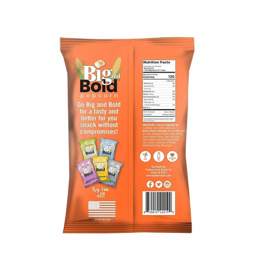 POPTIME BIG AND BOLD Poptime Big And Bold Nacho Cheese Popcorn, 6 Oz