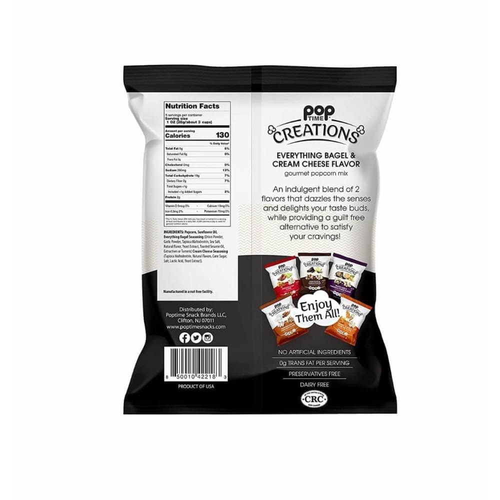 POPTIME CREATIONS Poptime Creations Everything Bagel Cream Cheese Popcorn, 5 Oz