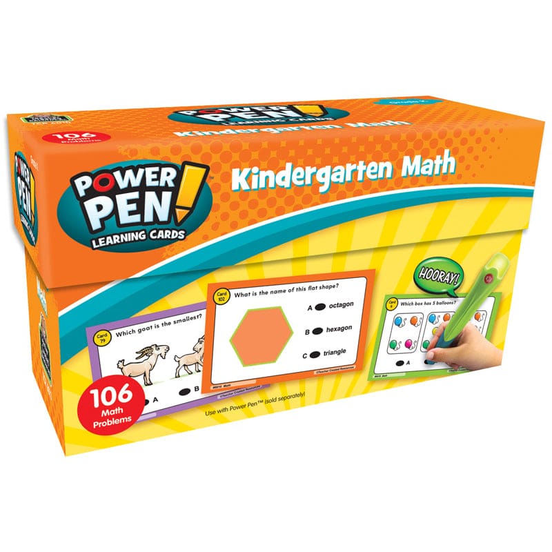Power Pen Learning Cards Math Gr K (Pack of 3) - Flash Cards - Teacher Created Resources