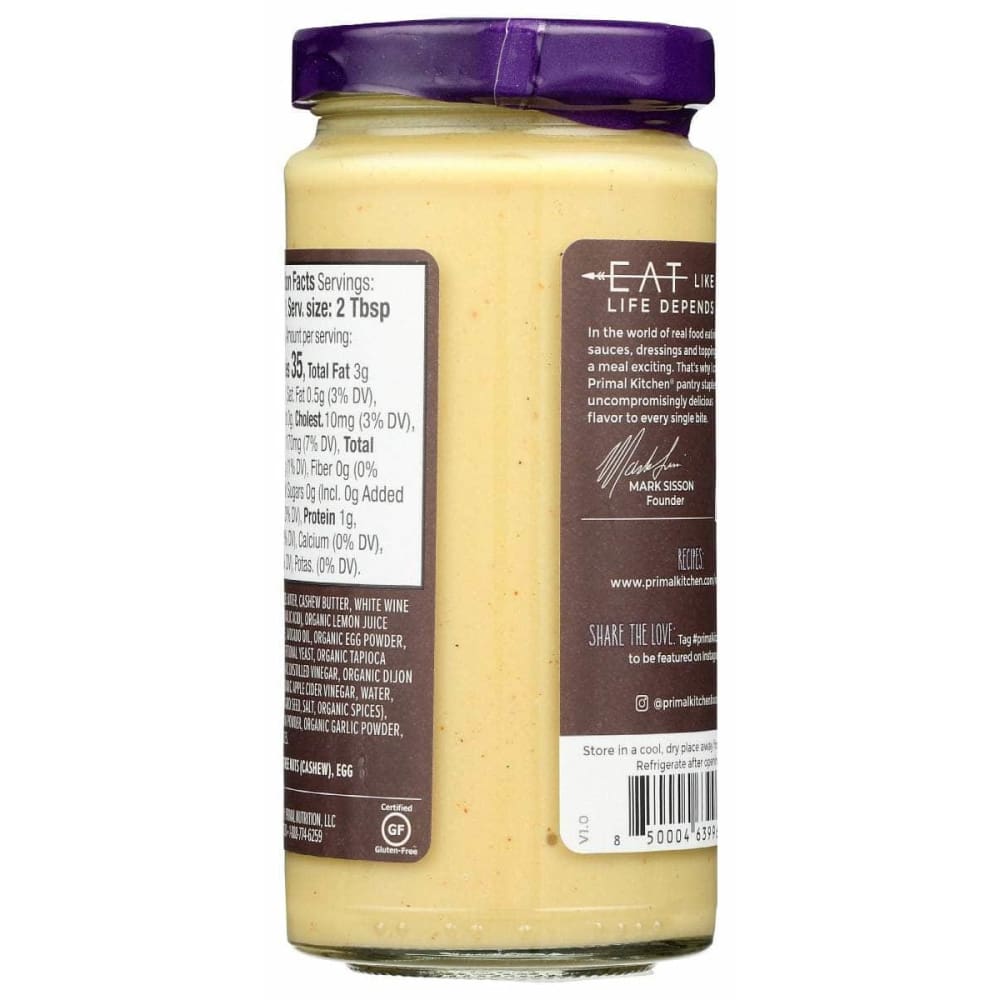 PRIMAL KITCHEN Grocery > Pantry > Condiments PRIMAL KITCHEN Hollandaise Sauce, 7.5 oz