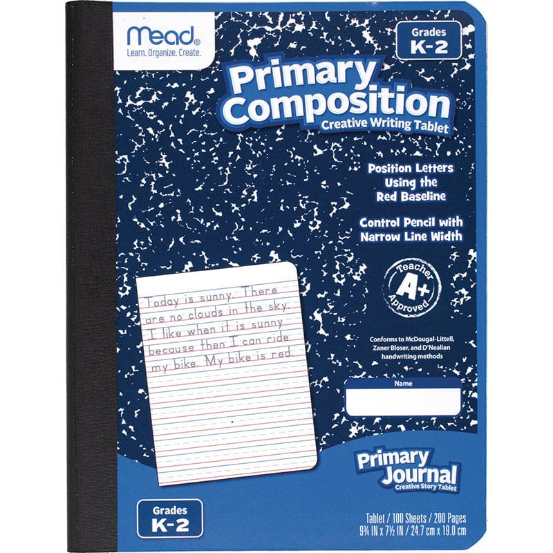 Primary Composition Book Full Page Ruled 100 Ct (Pack of 10) - Note Books & Pads - Mead - Acco Brands Usa LLC