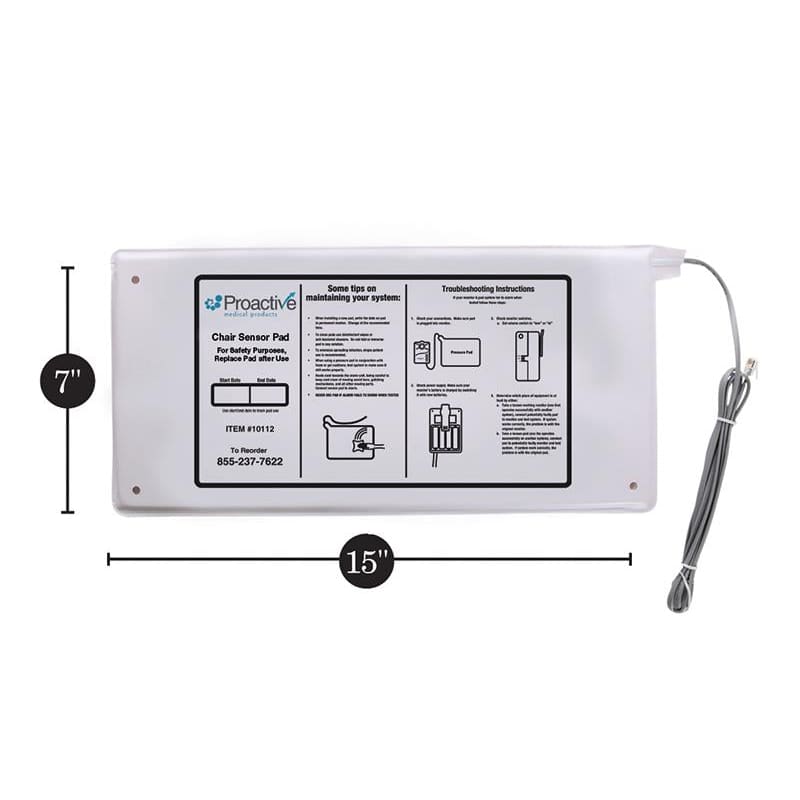 Proactive Medical Chair Sensor Pad 45 Day 7X15 (Pack of 2) - Nursing Supplies >> Alarms - Proactive Medical