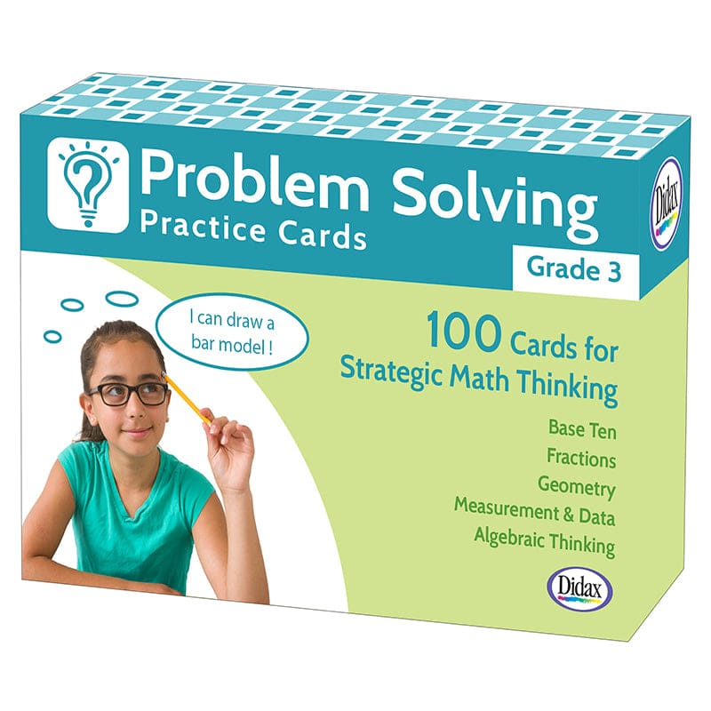 Problem Solving Practice Cards Gr 3 (Pack of 2) - Flash Cards - Didax