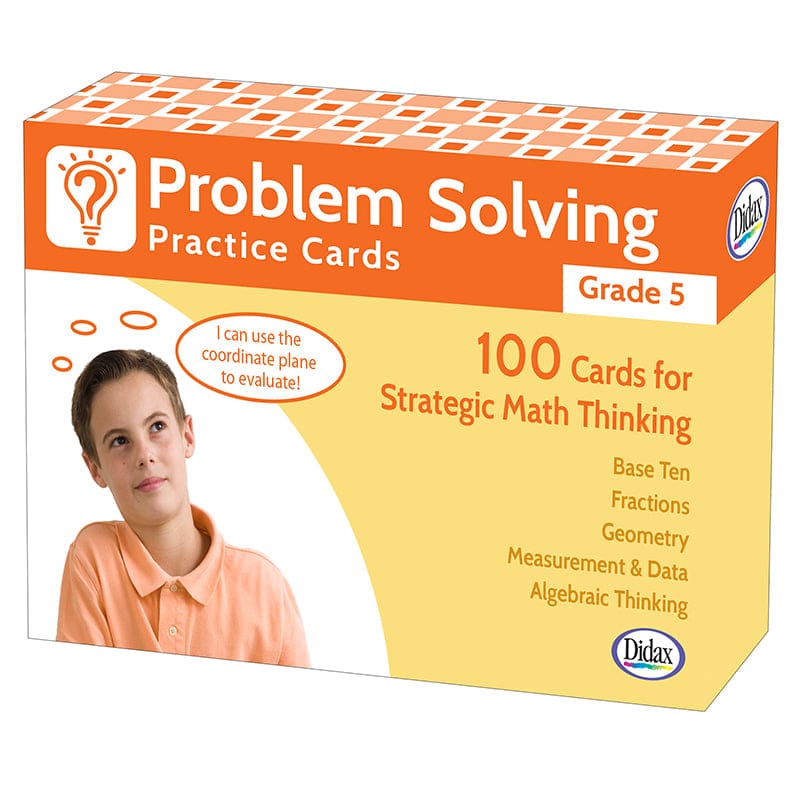 Problem Solving Practice Cards Gr 5 (Pack of 2) - Flash Cards - Didax