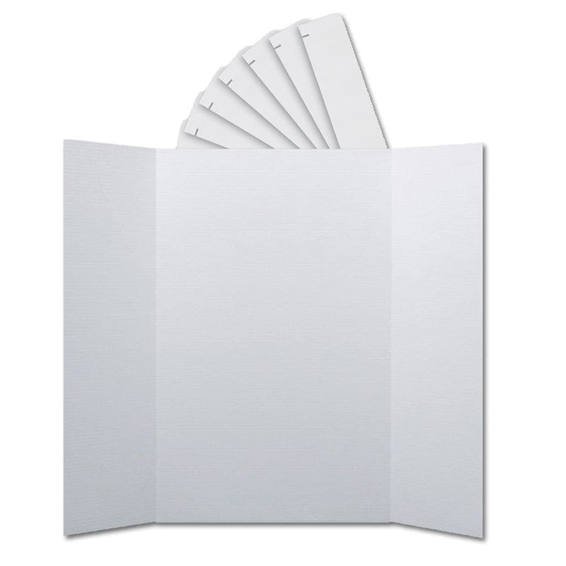 Project Boards & Headers 24/Set Corrugated White - Presentation Boards - Flipside