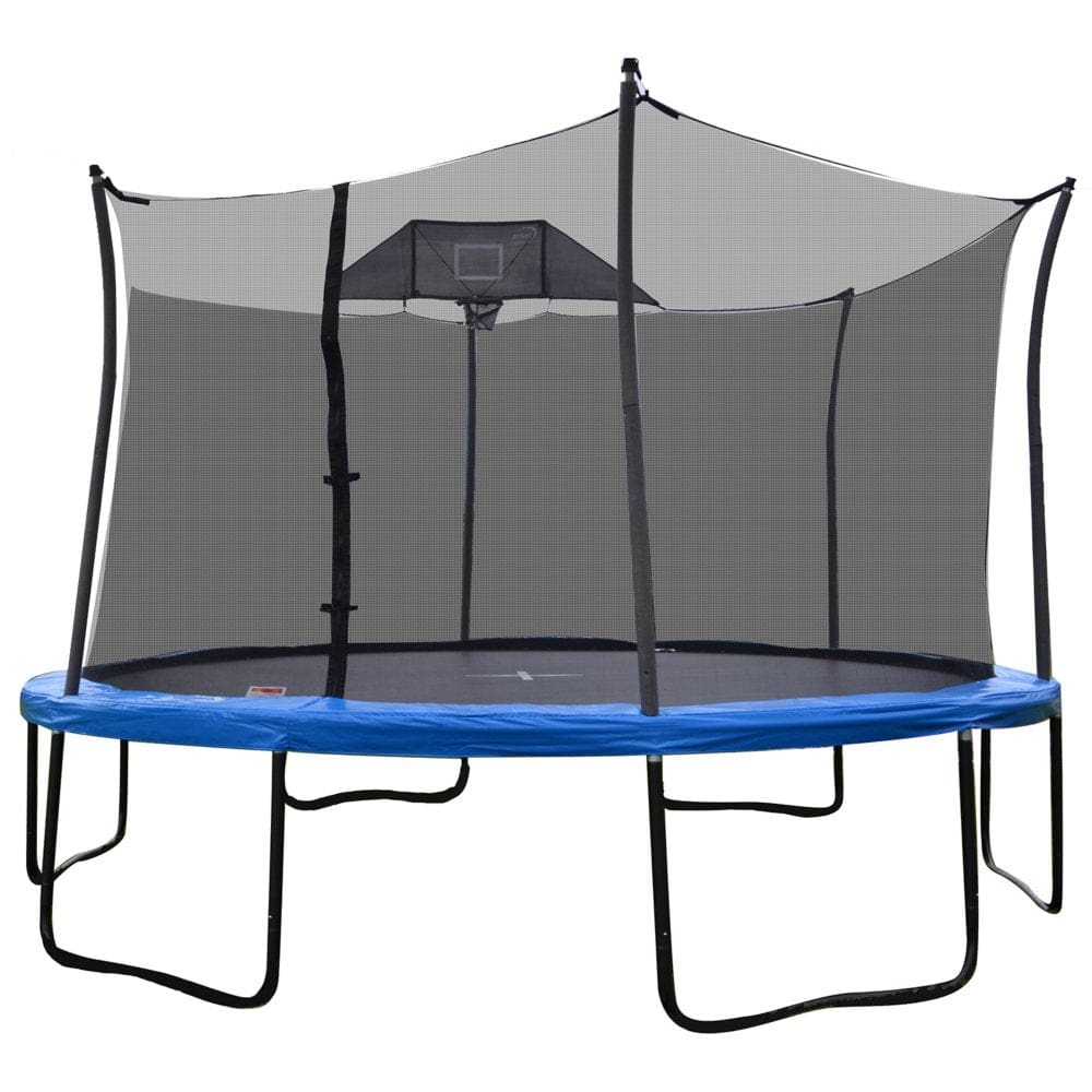 Propel 14’ Heavy-Duty Pro Trampoline With Basketball Hoop - Trampolines - Propel