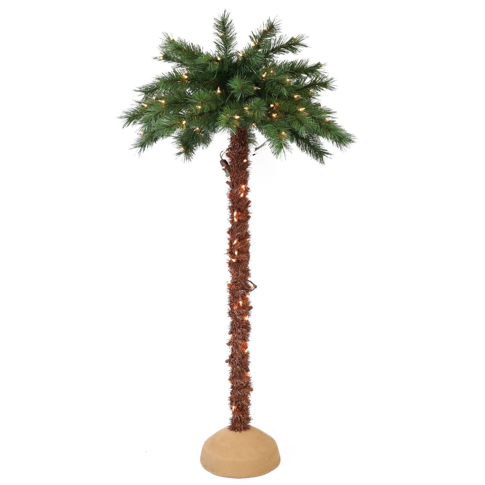Puleo International 6’ Lighted Palm Tree - Puleo