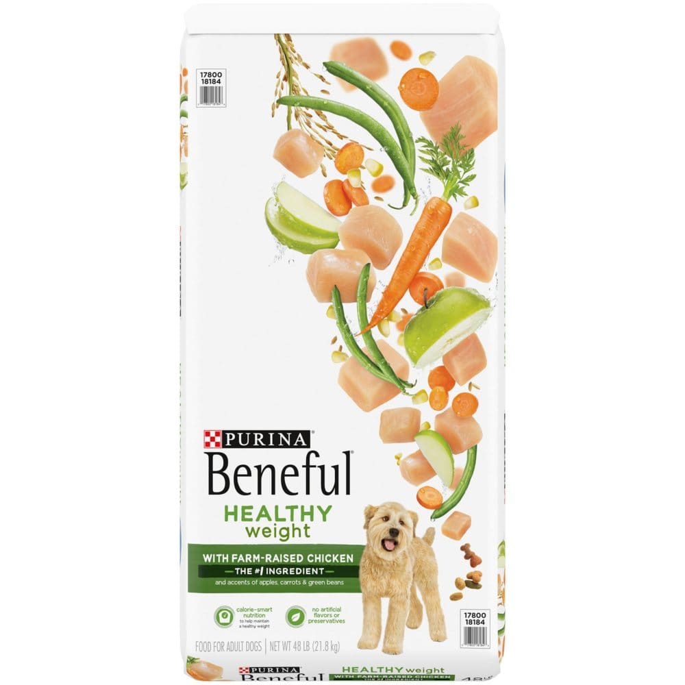 Purina Beneful Healthy Weight Dry Dog Food With Farm-Raised Chicken (48 lbs.) - Dog Food & Treats - Purina Beneful