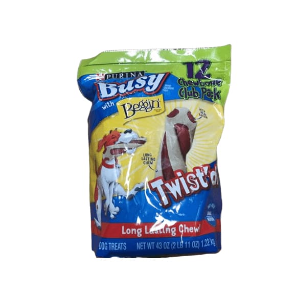 Purina Busy with Beggin' Twist'd Chew Bone Dog Treats Club Pack, 12 ct. - ShelHealth.Com