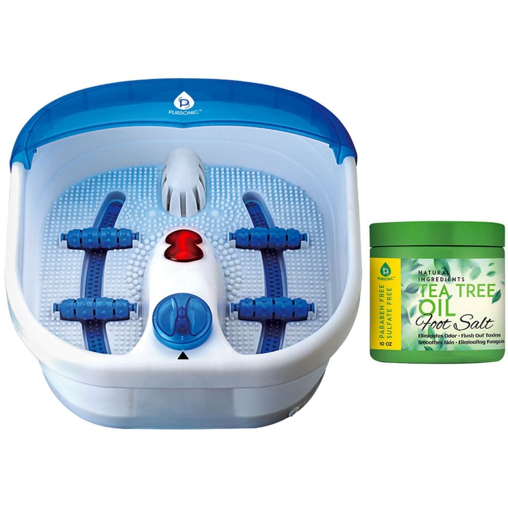 Pursonic Heated Foot Spa Massager with Tea Tree Foot Salts - Bath & Body - Pursonic Heated