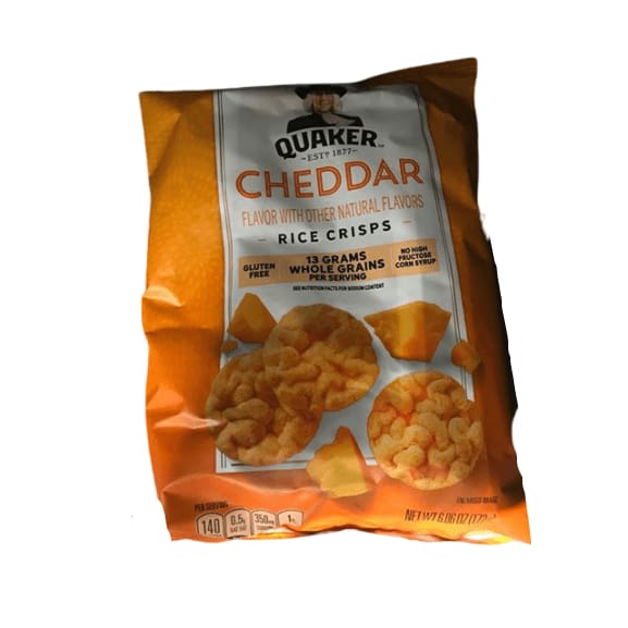 Quaker Cheddar Rice Crisps, 6.06 oz. - ShelHealth.Com