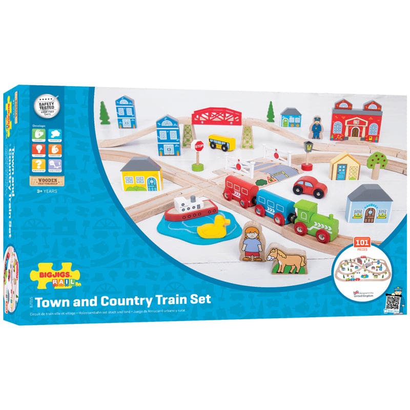 Rail Town & Country Train Set - Toys - Bigjigs Toys