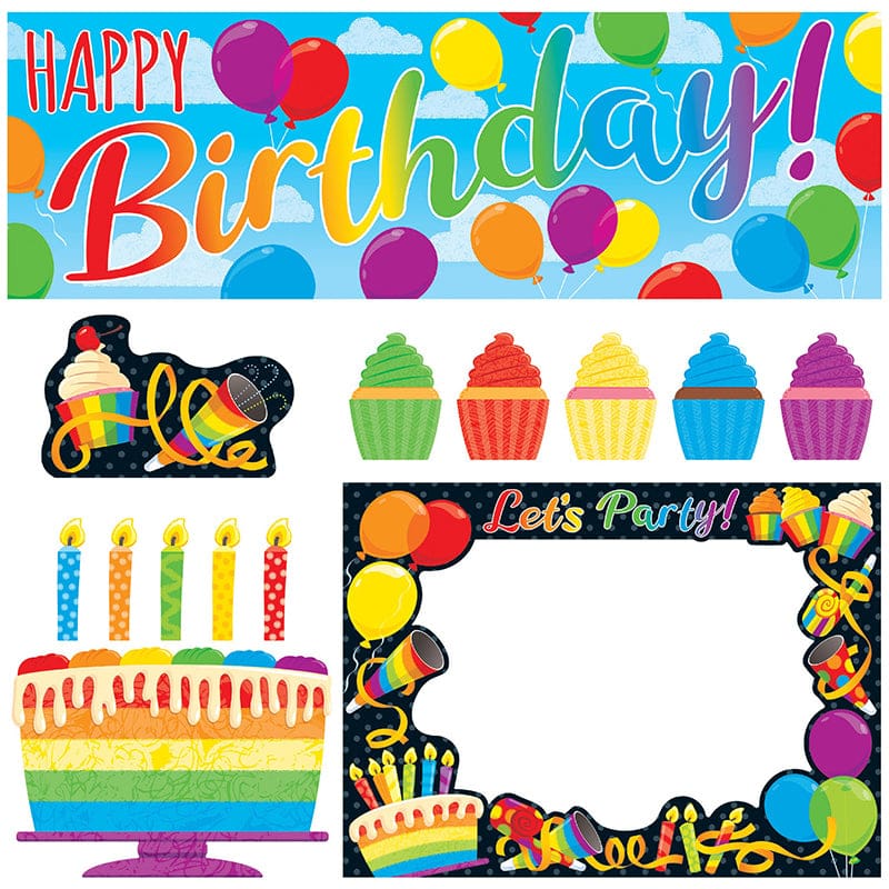 Rainbow Birthday Learning Set (Pack of 2) - Classroom Theme - Trend Enterprises Inc.