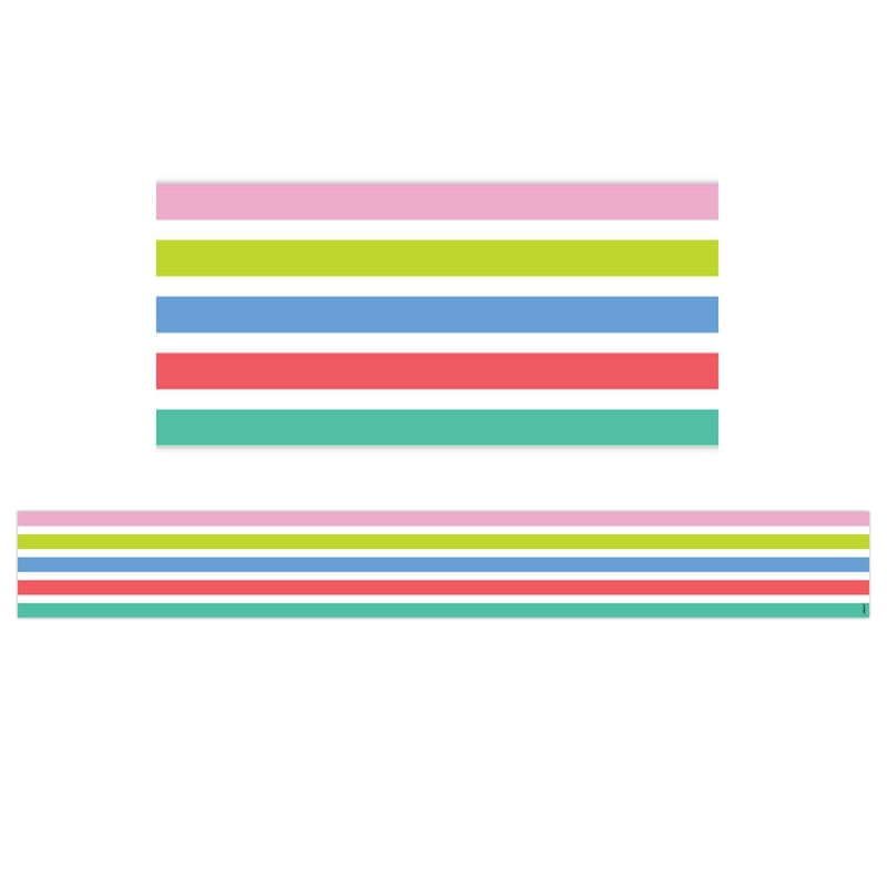 Rainbow Stripes Border (Pack of 8) - Border/Trimmer - Creative Teaching Press