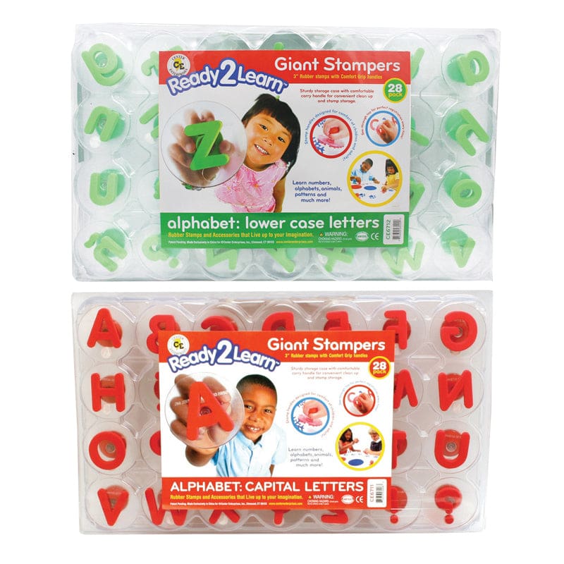 Ready2Learn Giant Alphabet Letters Stampers Set Includes Ce-6711&6712 - Stamps & Stamp Pads - Learning Advantage