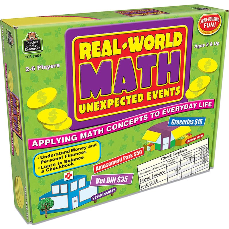 Real World Math Unexpected Events Game (Pack of 2) - Math - Teacher Created Resources