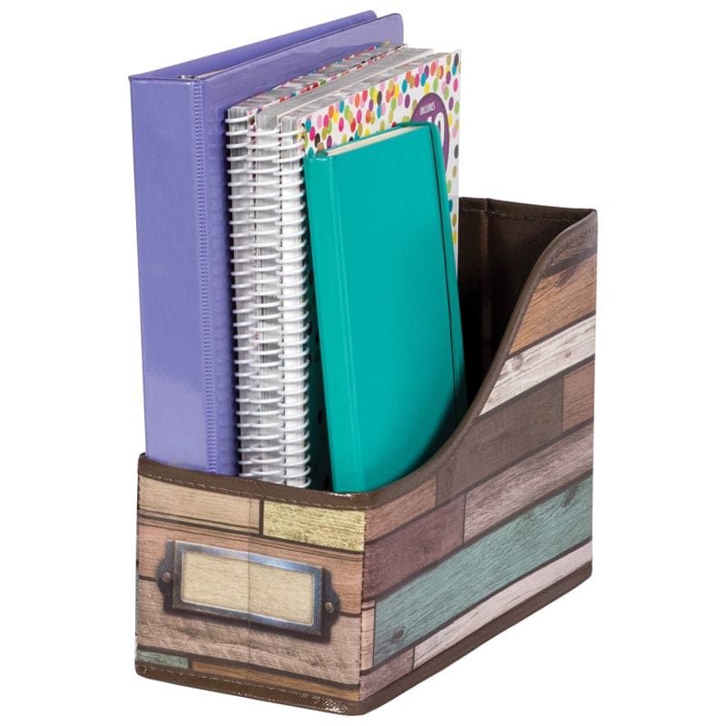 Reclaimed Wood Book Bin (Pack of 6) - Storage Containers - Teacher Created Resources