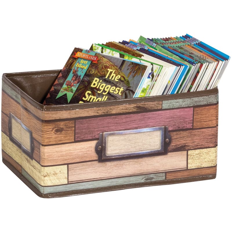Reclaimed Wood Small Storage Bin (Pack of 6) - Storage Containers - Teacher Created Resources