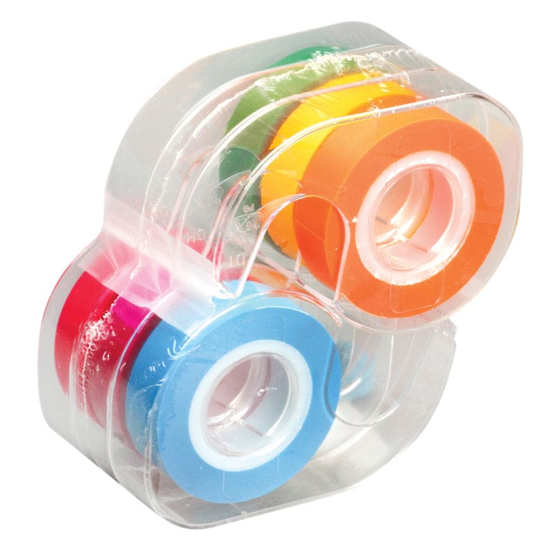 Removable Highlighter Tape 6 Rolls Fluorescent Colors.5 X 720In - Tape & Tape Dispensers - Lee Products Company