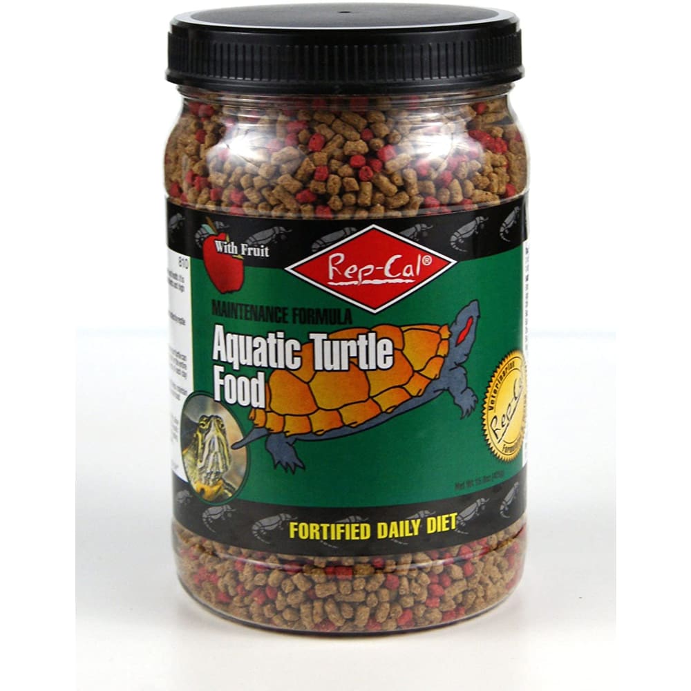 Rep-Cal Research Labs Maintenance Formula Aquatic Turtle Dry Food 15 oz - Pet Supplies - Rep-Cal