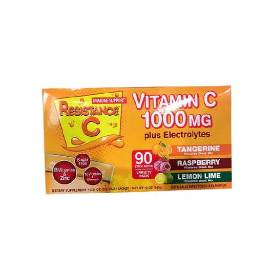 Resistance C Resistance C Plus, Vitamin C 1000 mg. plus Electrolytes, Variety Pack, 90 Count