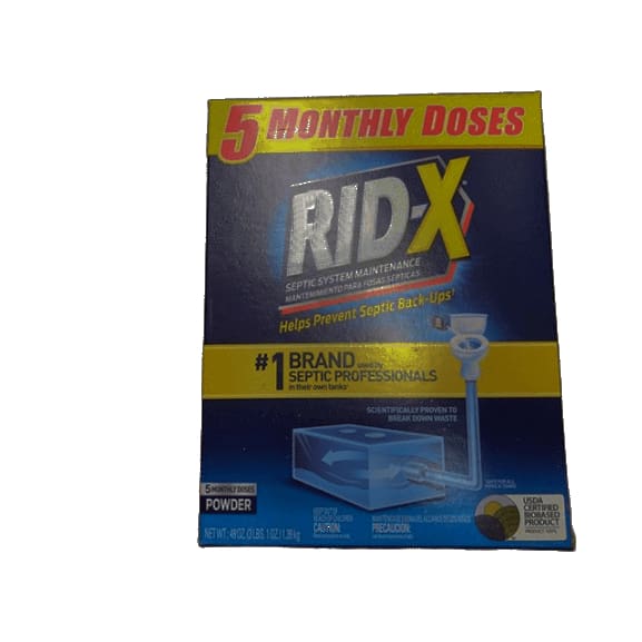 Rid-X Septic Tank System Treatment, 5 ct. - ShelHealth.Com