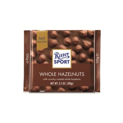 Ritter Sport Milk Chocolate with Whole Hazelnuts Bar 3.5 oz (100 g) - Ritter
