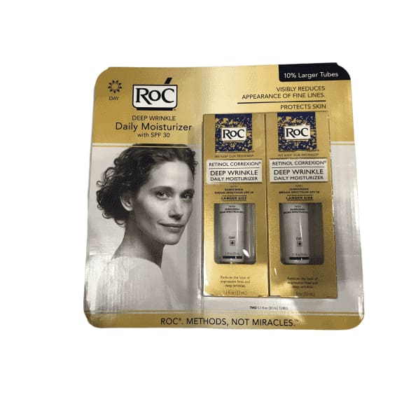 RoC Retinol Correxion Deep Wrinkle Anti-Aging Retinol Daily Moisturizer, Oil-Free and Non-Comedogenic, 2.2 oz - ShelHealth.Com