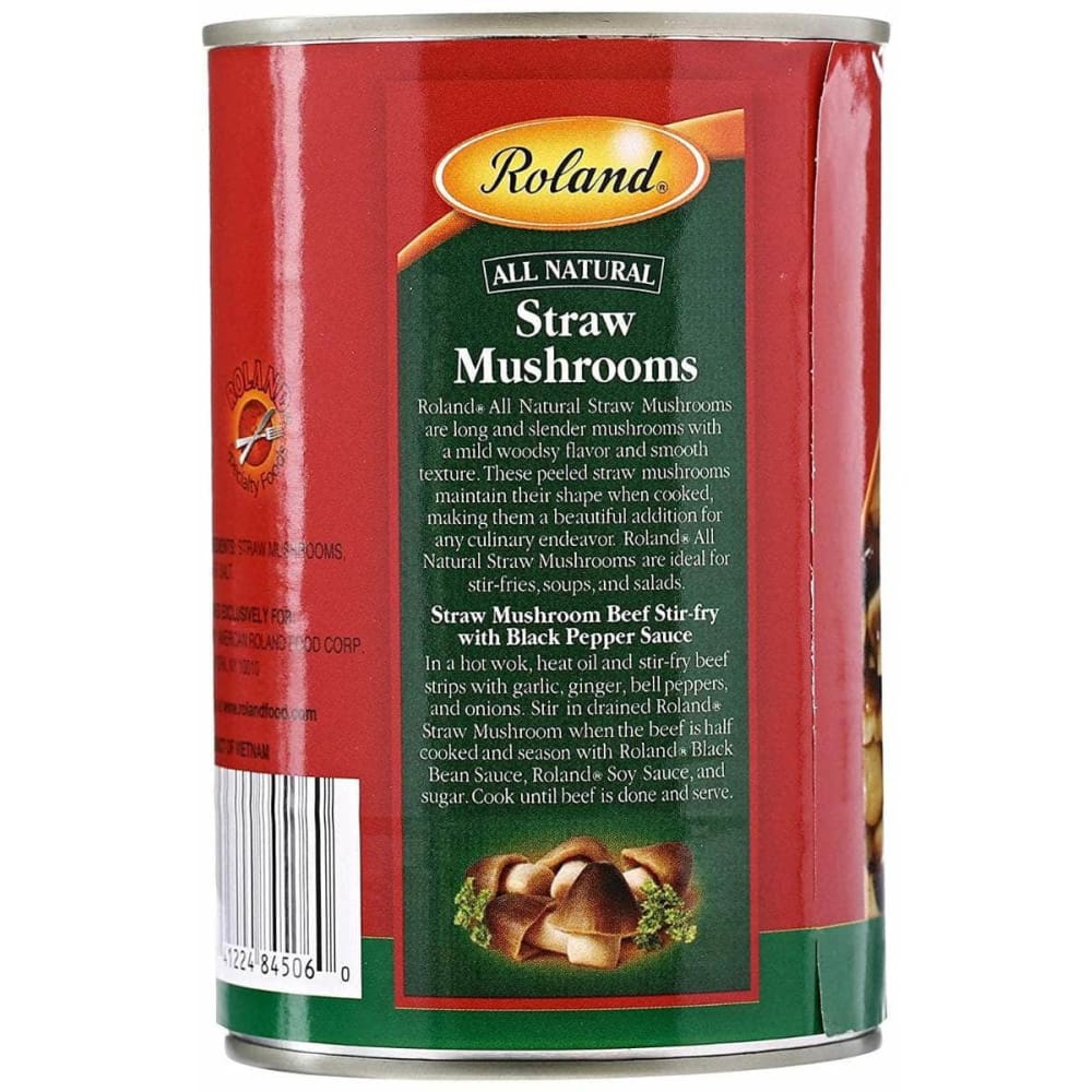Roland Roland Peeled Straw Mushrooms, 15 oz