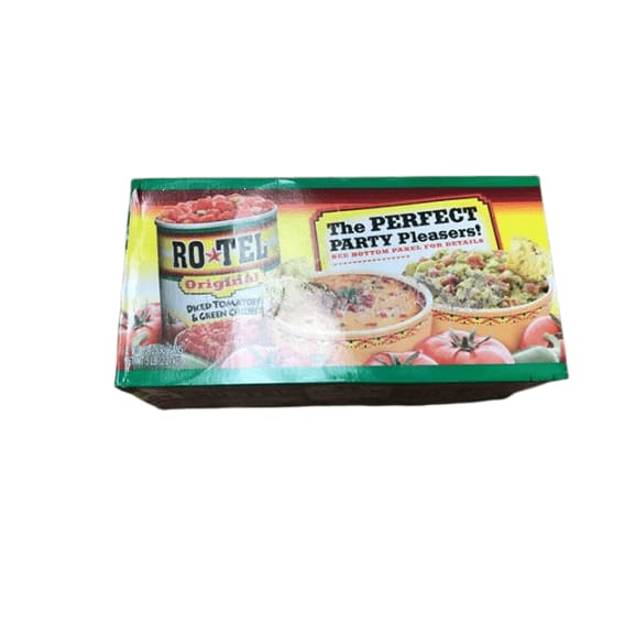ROTEL Original Diced Tomatoes and Green Chilies, Keto Friendly, 10 Ounce, 8 Pack - ShelHealth.Com