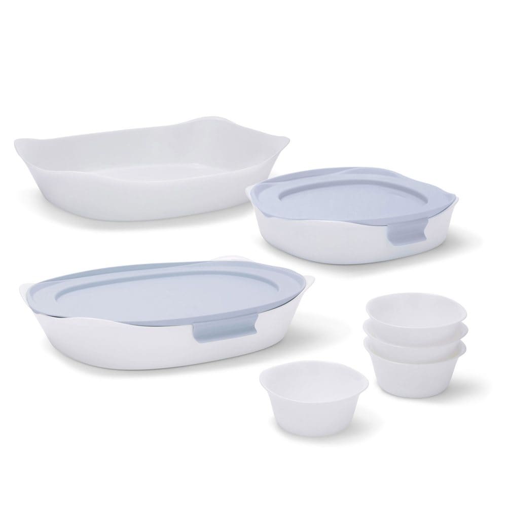 Rubbermaid DuraLite Glass Bakeware 9-Piece Set Assorted Sizes - Bakeware - Rubbermaid