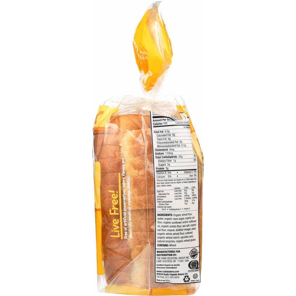 Rudis Rudis Organic Bakery Organic Country Morning White Bread, 22 oz