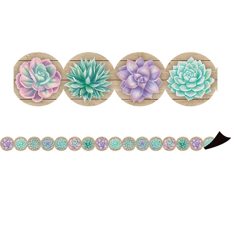 Rustic Bloom Magnetic Border (Pack of 6) - Border/Trimmer - Teacher Created Resources