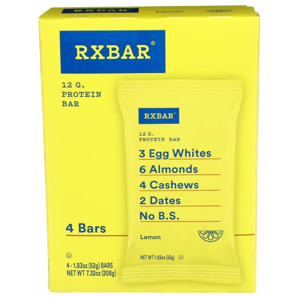 RXBAR RXBAR Lemon Protein Bars 4 Pack, 7.32 oz